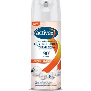 ACTİVEX HİJYENİK SPREY YÜZEY VE KUMAŞLAR 400ML - 1