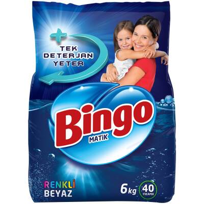 BİNGO MATİK RENKLİ&BEYAZ ÇAMAŞIR DETERJANI 6KG - 1