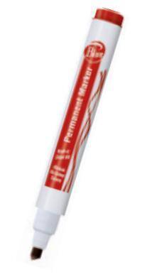 BION 9177 BİON PERMANENT MARKER - KESİK UÇ - KIRMIZI - 1