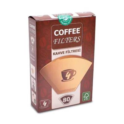 COFFEE FİLTRES FİLTRE KAĞIDI 80'Lİ (1X4) (*24) - 1