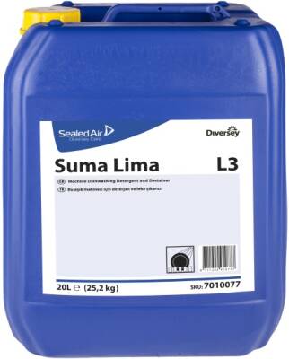 DİVERSEY SUMA LİMA L3 20LT (25,2 KG) BULAŞIK MAKİNESİ İÇİN DETERJAN VE LEKE ÇIKARICI 7010077 - 1