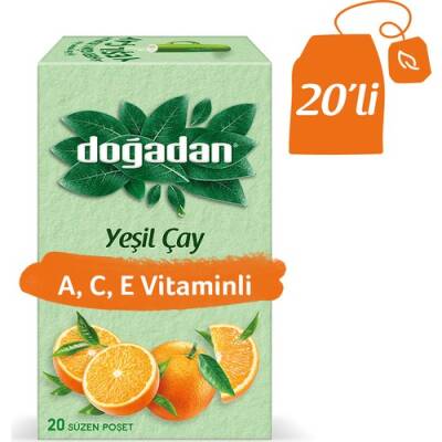 DOĞADAN YEŞİL ÇAY A,C,E VİTAMİNLİ 20*2GR - 1