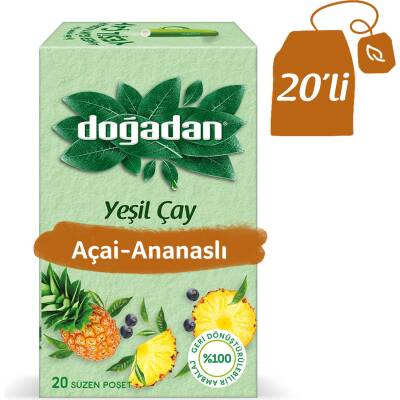 DOĞADAN YEŞİLÇAY ANANASLI BİTKİ ÇAYI - 1