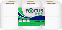 FOCUS OPTİMUM JUMBO MİNİ TUVALET KAĞIDI 92MT 12 Lİ - 2