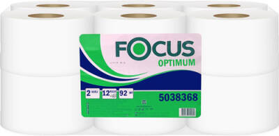 FOCUS OPTİMUM JUMBO MİNİ TUVALET KAĞIDI 92MT 12 Lİ - 1