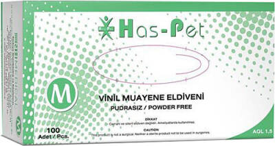 HASPET M BEDEN 100LÜ PUDRASIZ MUAYENE ELDİVENİ - 1