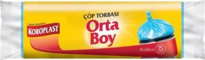 KOROPLAST 55*60 ORTA BOY GÜÇLÜ ÇÖP POŞETİ 15'Lİ - 2