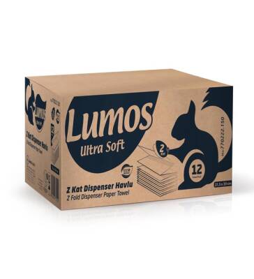 LUMOS PLATİNİUM 21,5*24 EXTRA PLUS Z KATLI HAVLU 12*200 - 1