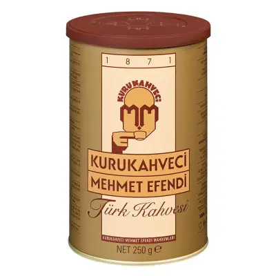 MEHMET EFENDİ TÜRK KAHVESİ TENEKE KUTU 250GR - 1