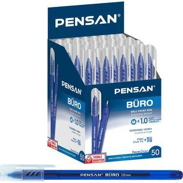 PENSAN 2270 BÜRO TÜKENMEZ KLM 1MM MAVİ 50,Lİ KT - 1