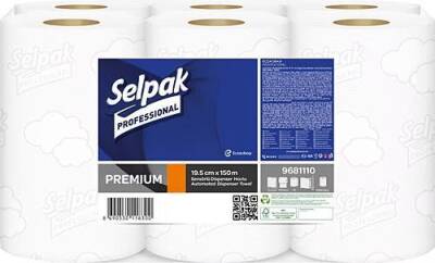 SELPAK 9681110 PROFESSİONAL PREMİUM SENSÖRLÜ HAVLU 19.5 CM-150 MT - 2