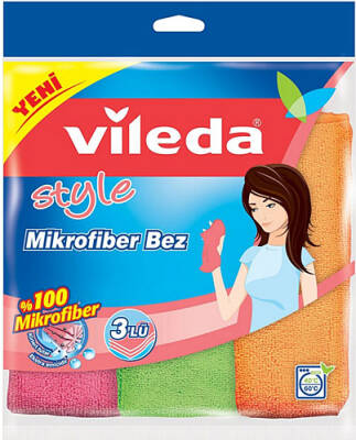 VİLEDA STYLE 3LÜ MİKROFİBER BEZ - 1